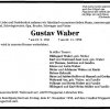 Waber Gustav 1911-1998 Todesanzeige